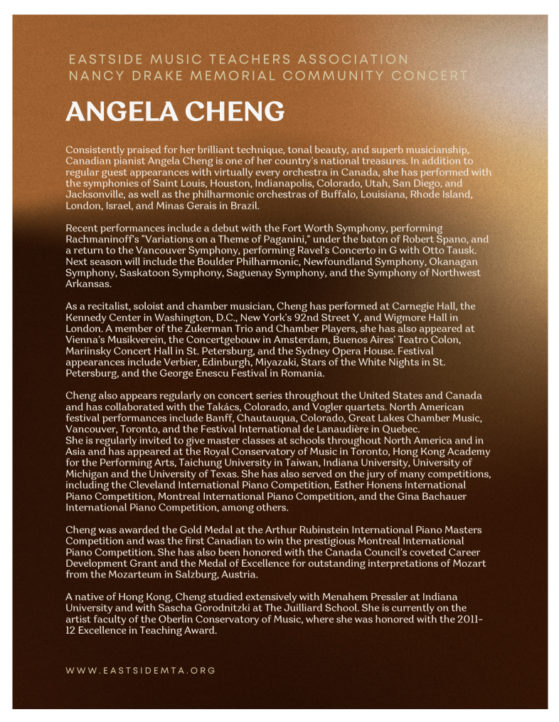 Angela Cheng Pianist